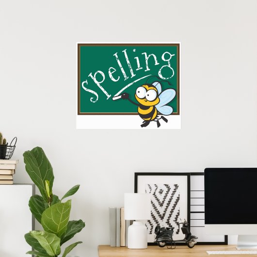 Spellingbijen Poster (Thuiskantoor)