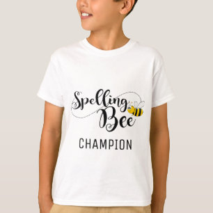 spellingbijen thema Champion honing T-shirt