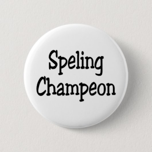 spellingkampioen ronde button 5,7 cm (Voorkant)