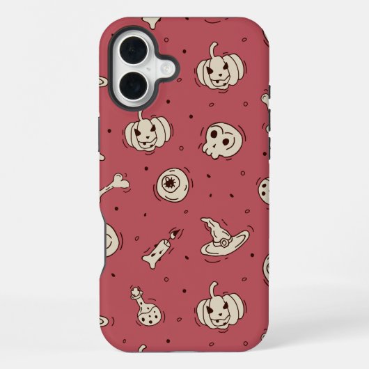 Spells & Skeletons Halloween Phone Case iPhone Hoesje (Achterkant)