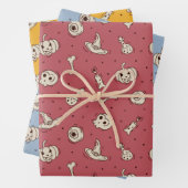 Spells & Skeletons Halloween Theme Wrapping Papers Inpakpapier Vel (In situ)