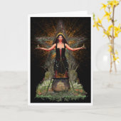 spellweaver-witch kaart (Gele Bloem)