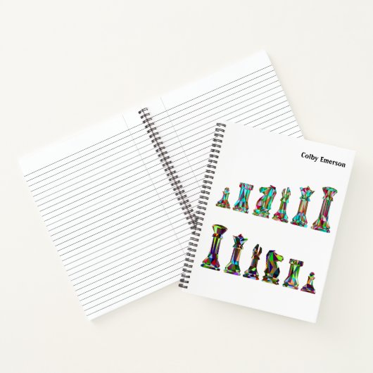 Spelspelers Rainbow Kleurschaakpunts instellen Notitieboek (Binnen)