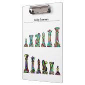 Spelspelers Regenboogscharen Aangepaste tekst Klembord (Links)