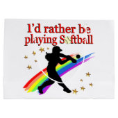 SPELT RATHER SOFTBALL UIT GROOT CADEAUZAKJE (Achterkant)