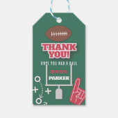 Speltijd, Football feest, Football thema, Verjaard Cadeaulabel (Voorkant)