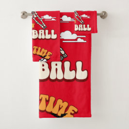 Speltijd Let's Play Football Halloween Funny Bad Handdoek