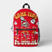 Speltijd Let's Play Football Halloween Funny Bedrukte Rugzak (Voorkant)