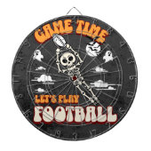 Speltijd Let's Play Football Halloween Funny Dartbord (Voorkant)
