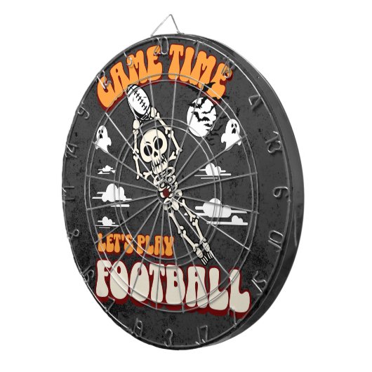 Speltijd Let's Play Football Halloween Funny Dartbord (Voorkant Rechts)