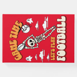 Speltijd Let's Play Football Halloween Funny Gastenboek
