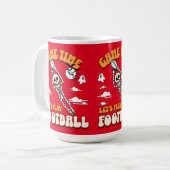 Speltijd Let's Play Football Halloween Funny Koffiemok (Voorkant links)