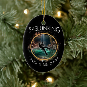 Spelunking, grotten en ontdekking Spelunker Natura Keramisch Ornament