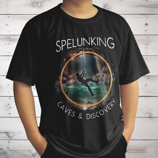 Spelunking, grotten en ontdekking Spelunker Natura T-shirt