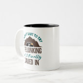 Spelunking Speleology Cave Explorer Tweekleurige Koffiemok (Voorkant links)