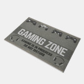 Spelzone Mat, Game Room Decor Doormat Deurmat (Schuin)