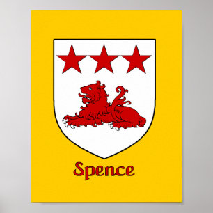 Spence Family Shield Afdrukken Poster