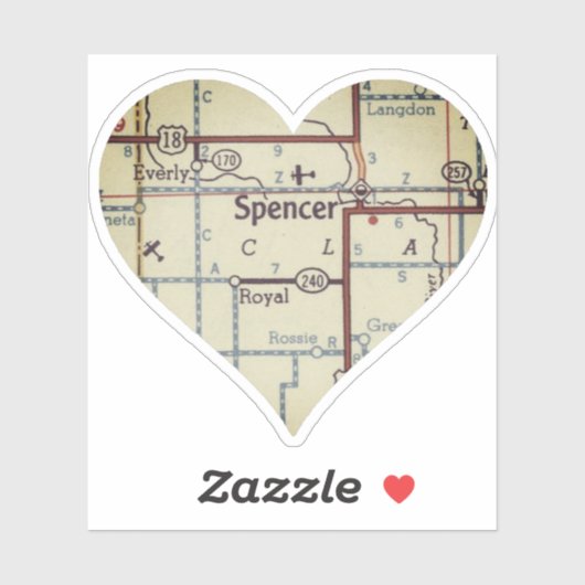 Spencer Iowa Sticker (Vel)