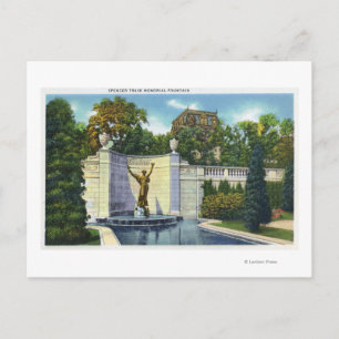Spencer Trask Memorial Fountain Uitzicht Briefkaart