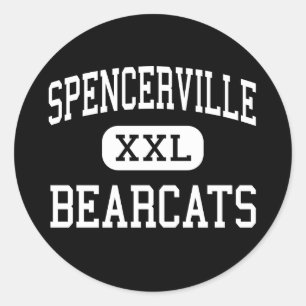 Spencerville - Bearcats - Hoog - Spencerville Ronde Sticker