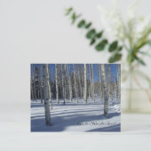 Spenen in het briefkaart van de winter (Staand voorkant)