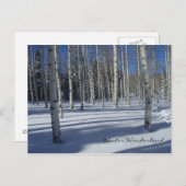 Spenen in het briefkaart van de winter (Voorkant / Achterkant)