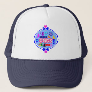😻🐾↷ Sper Schattige Kat Familie Trucker Hat ↶🐾😺 Pet
