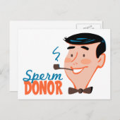 Sperm Donor Briefkaart (Voorkant / Achterkant)