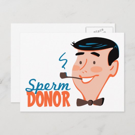 Sperm Donor Briefkaart (Voorkant / Achterkant)