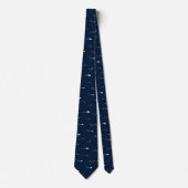 Sperm Pattern Blue and White Fertility ThBeschouwd Stropdas (Voorkant)