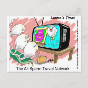 Sperm Travel Network Funny Cartes Tee - shirts & C