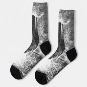 Sperm Whale Breaching, Vintage Marine Life Animals Sokken (Links)