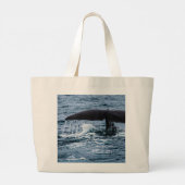 Sperm Whale Grote Tote Bag (Achterkant)