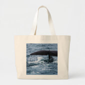 Sperm Whale Grote Tote Bag (Voorkant)