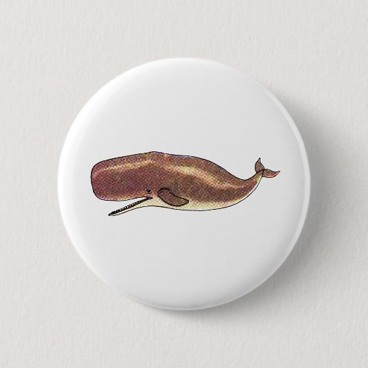 Sperm Whale Ronde Button 5,7 Cm (Voorkant)