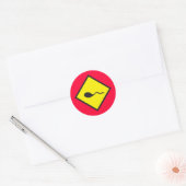 SPERMA kruising Ronde Sticker (Envelop)