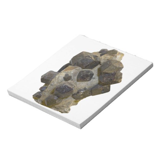 Spessartite in Matrix Notitieblok (Gedraaid)