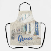 Spetses Grèce Tablier – Île grecque traditionnelle (Recto)