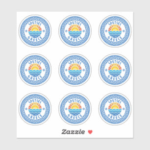 Spetses Island, Grèce Sticker à pack multiple
