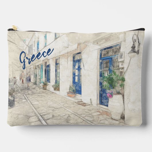 Spetses traditioneel Griekse straten Etui (Voorkant)