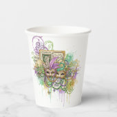 Spetter Mardi Gras collage Papieren Bekers (Voorkant)