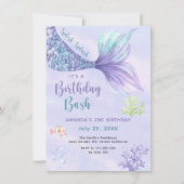 Spetter Spat het is Verjaardagsfeest Zeemeermin ve Kaart (Voorkant)