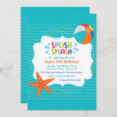 Spetter Spat Uitnodiging (Voorkant / Achterkant)