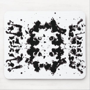 Spetteren Zwart en Wit Muismat