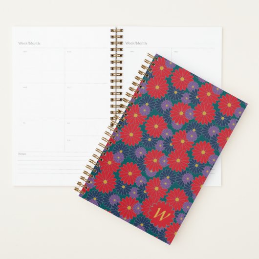 Spetterende herfst bloem planner (Display)