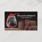 Spetterende rode wijn | Vaten Visitekaartje (Voorkant)