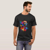 Spetterskunst Pointer Hond T-shirt (Voorkant volledig)