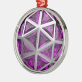 Sphere Amethyst Gemstone Paars Metalen Ornament (Links)