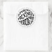 Sphere Packings Ronde Sticker (Tas)