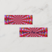 Sphères cartes de visite en rose et violet (Devant / Derrière)